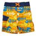 Joe Boxer Infant Toddler Boys Orange Skeleton Fish Swim Trunks Board Shorts