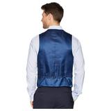 Kenneth Cole Reaction Techni-Cole Stretch Suit Separate Vest Modern Blue