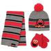 Boys Toddler Scarf, Hat and Mitten Set, Sesame Street Elmo Kids Cold Weather Set, Scarf, Hat and Mitten Set For Little Boys Age 2-4