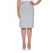 Alfred Dunner Womens Petite Lightweight Texture Lightweight Skirt With Embellished Detail