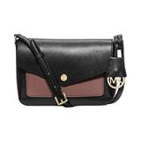 MICHAEL Michael Kors Greenwich Small Flap Crossbody,Black/Dusty rose