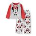 Minnie Mouse Baby Toddler Girl Long Sleeve Microfleece Pajamas, 2Pc Set