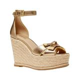 Michael Kors Womens RIPLEY Metallic Ankle Strap Espadrilles