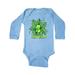 Inktastic New Bean Cute Sleeping Bean in Leaves and Vines Infant Long Sleeve Bodysuit Unisex