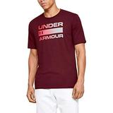 Under Armour Men's Team Issue Wordmark Short Sleeve T-Shirt , Cordova (615)/Halo Gray , Small