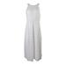 Tommy Hilfiger Ivory Gold Metallic Chiffon Midi A-Line Dress 12