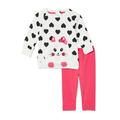 Nannette Baby Girl HEART PRINT FLEECE SET (Size 12M-24M)