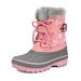 Dream Paris Toddler Winter Snow Boots Kid Boy Girl Sneakers Shoes Waterproof Kriver-3 Pink Size 13