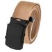 All Sizes Men's Golf Belt in 1.5 Black Slider Belt Buckle with Adjustable Canvas Web Belt Medium Khaki