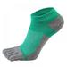 Men's Toe Socks Lightweight Breathable Crew Cotton Five Fingers Socks Low Cut Running Athletic Socks Size 7-11