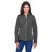 The Ash City - North End Ladies' Three-Layer Fleece Bonded Soft Shell Technical Jacket - GRAPHITE 156 - XL
