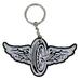 Hot Leathers Double Sided Key Chains, FLYING WHEEL - High Quality Embroidered PATCH KEYCHAIN - 4" x 2"