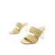 Avamo Women's Slipper Square Open Toe Heeled Sandals SMule Sandals High Heel Sandals