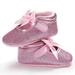 Binpure Girls Princess Bowknot Shoes, First Step Shoes, Shiny Party Shoes