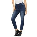 Roamans Women's Plus Size The No-Gap Jegging Pull On Jeans Denim Legging