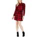 Maison Jules Womens Tie Front Shirt Dress