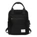 Zewfffr Travel Backpacks Women Canvas Shoulder School Bags Preppy Knapsack (Black)