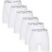 Rocky Men's Cotton Classic Boxer Briefs Soft Knitted Stretch Boxers (White - Large)