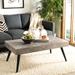 SAFAVIEH Cedric Modern Light Grey/ Black Coffee Table - 43.3" x 23.6" x 16.5"