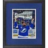 Nikita Kucherov Tampa Bay Lightning Autographed Framed 2021 Stanley Cup Champions 8" x 10" Raising Photograph