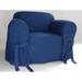 Classic Slipcovers Blue Authentic Denim 12-ounce 1-piece Chair Slipcover - N/A