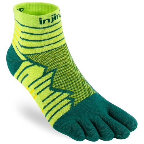 Injinji Unisex Run Technical Mini-Crew Socks grün