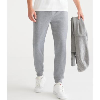 Aeropostale Mens' Solid Jogger Sweatpants - Grey - Size XL - Cotton