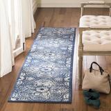 Blue/Navy 24 x 0.32 in Indoor Area Rug - Bungalow Rose Martha Stewart Ikat Navy/Cream Area Rug Polypropylene | 24 W x 0.32 D in | Wayfair