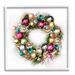 Stupell Industries Festive Ornamental Wreath Minimal Christmas Charm by Ziwei Li - Graphic Art Print | 17 H x 17 W x 1.5 D in | Wayfair
