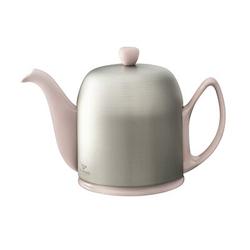 DEGRENNE Paris Salam Teapot Stainless Steel/Aluminum/Porcelain China/Ceramic in Pink | 2 H x 2.5 W x 2.5 D in | Wayfair 236268