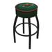 Holland Bar Stool NHL Bar & Round Counter Stool Plastic/Acrylic/Leather/Metal/Faux leather in Black | 30 H x 18 W x 18 D in | Wayfair L8B130MinWld