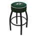 Holland Bar Stool NHL Bar & Round Counter Stool Plastic/Acrylic/Leather/Metal/Faux leather in Black | 25 H x 18 W x 18 D in | Wayfair L8B125DalSta