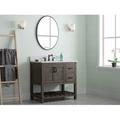 The Twillery Co.® Radstock 36" Single Bathroom Vanity Stone in Gray | 34 H x 36 W x 22 D in | Wayfair 913D86C01459474F82C7B5629D5994A3