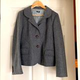 J. Crew Jackets & Coats | J.Crew Wool Blazer, Grey Tweed | Color: Black/Gray | Size: 12