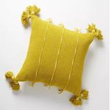 Anthropologie Accents | Anthropologie Tassled Fabina Pillow In Chartreuse | Color: Yellow | Size: Os