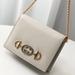 Gucci Bags | Gucci Zumi Horse-Bit Card Case On A Chain White | Color: Cream/White | Size: 4.25" X 3.25" X 1.5" Strap Drop 4.5"