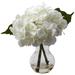 Nearly Natural Blooming Hydrangea Vase Arrangement Decorative Plant