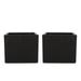 Ella Outdoor Modern Concrete Square Planters (Set of 2) by Christopher Knight Home