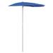 vidaXL Garden Half Parasol with Pole 70.9"x35.4" Azure Blue