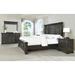 Roundhill Furniture Farson Distressed Dark Walnut Finish 4-piece Bedroom Set
