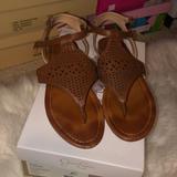 Jessica Simpson Shoes | Jessica Simpson Sandals Size 7 1/2 | Color: Brown | Size: 7.5