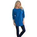 Plus Size Women's Sherpa Tunic by Roaman's in Vivid Blue (Size 30/32) Fleece Long Sleeve Shirt