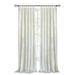 Wide Width Harper Criss-Cross Window Curtain Panel - 50x63 by Achim Home Décor in Creamy White (Size 50" W 84" L)