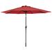 Caribbean Joe 108" Market Umbrella Metal in Red | 108 W x 108 D in | Wayfair CJ-MS9C-RED