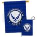 Breeze Decor Proud Grandparent Airman 2-Sided Polyester 40 x 28 in. Garden Flag/House Flag in Blue/Gray | 40 H x 28 W in | Wayfair