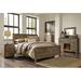 Signature Design by Ashley Trinell Low Profile Standard Bed Wood in Brown | 54 H x 81 W x 87 D in | Wayfair B446B23