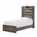 Signature Design by Ashley Drystan Low Profile Standard Bed Wood in Brown | 60.75 H x 42.09 W x 80.5 D in | Wayfair B211B2