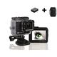 HD PRO 2 Action Cam Komplett-Set inkl.1x Fernbedienung + 1x Zusatzakku (Full HD, 60 fps, 20 Megapixel, 2 Zoll LCD Display, Weitwinkelaufnahmen 175°, HDMI, USB, Wifi + gratis App) schwarz