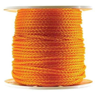 Wellington P9024S0600Y01S Twisted Poly Rope Spool, 3/8" x 600', Orange