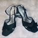 American Eagle Outfitters Shoes | Black Satin American Eagle 3 Inch Heels. | Color: Black | Size: 5